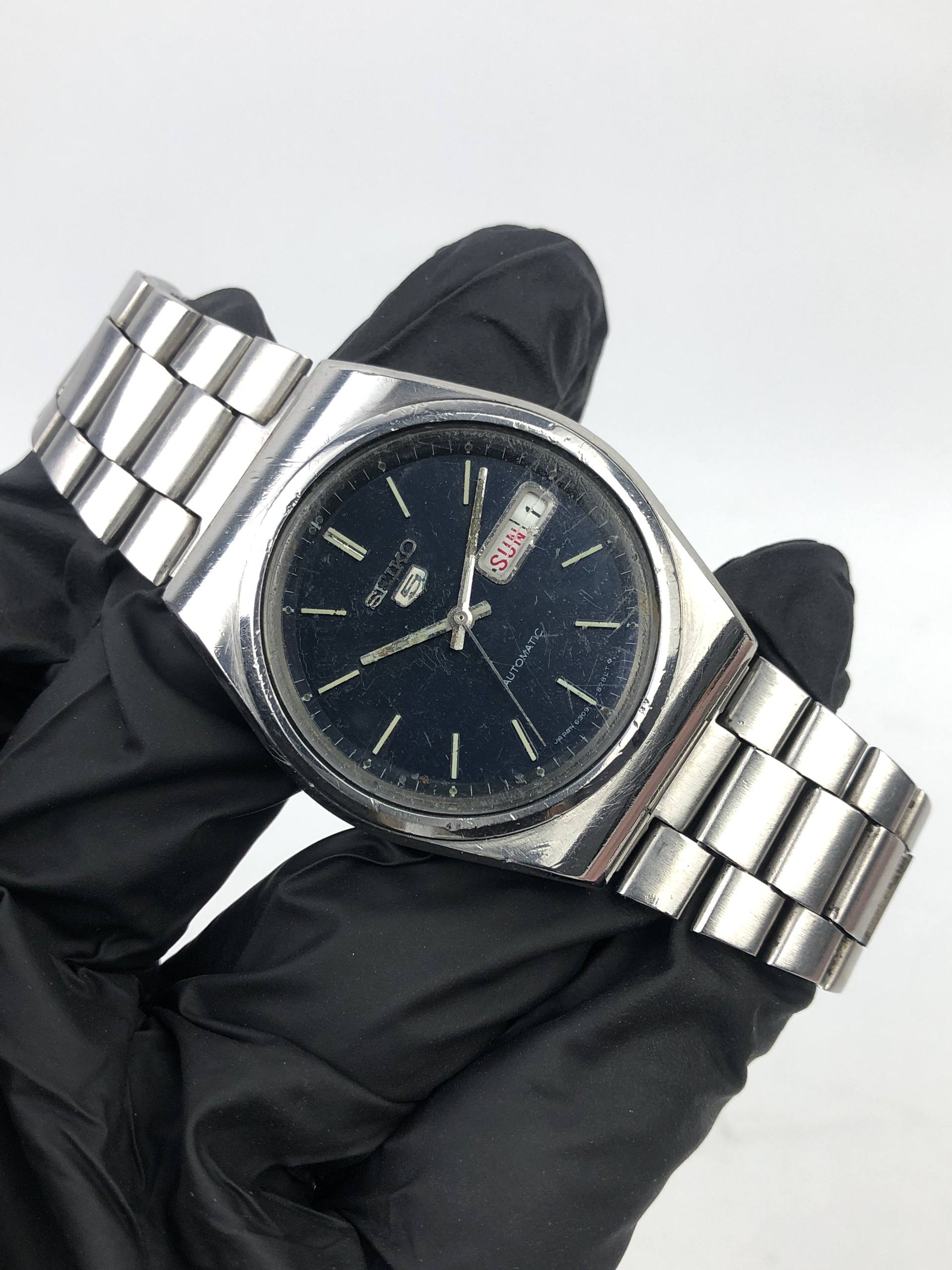 SEIKO 5 6309-8210 BLUE DIAL ORIGINAL - Gambar 4