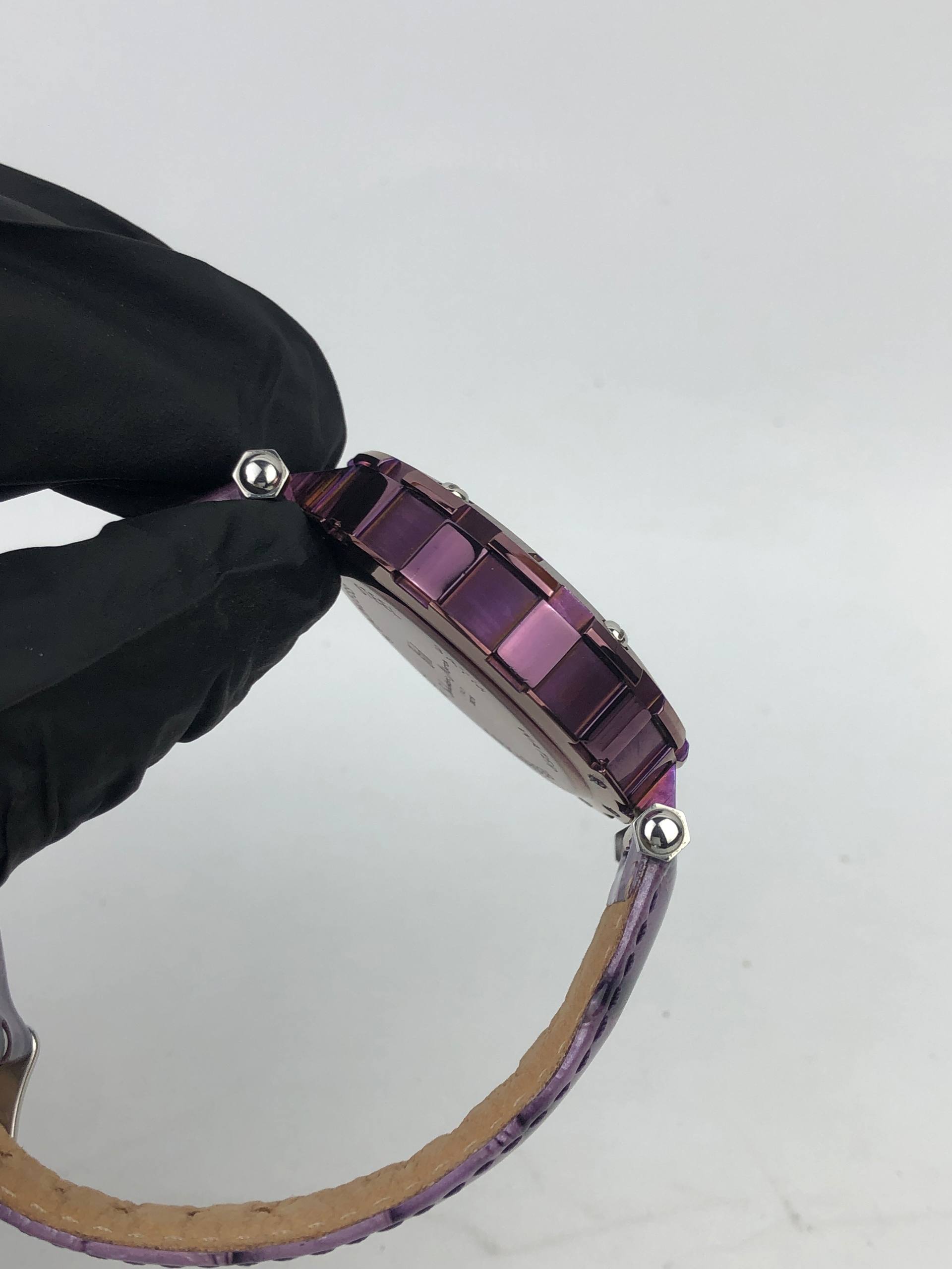 SALVATORE MARRA ITALY SM-15115-1 CHRONOGRAF PURPLE CASE ALL ORIGINAL - Gambar 6