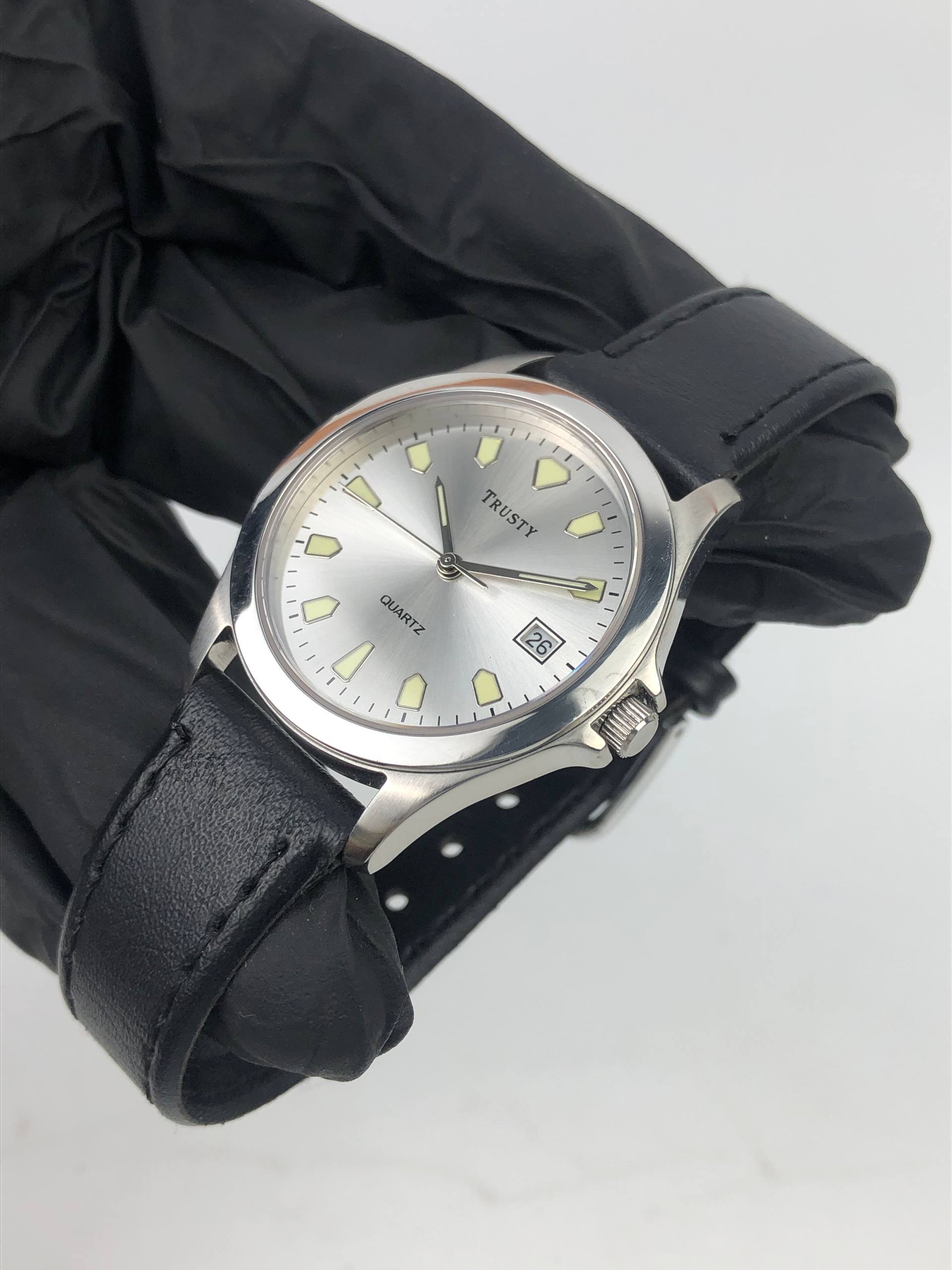 JAPAN WATCH TRUSTY SILVER DIAL - Gambar 3