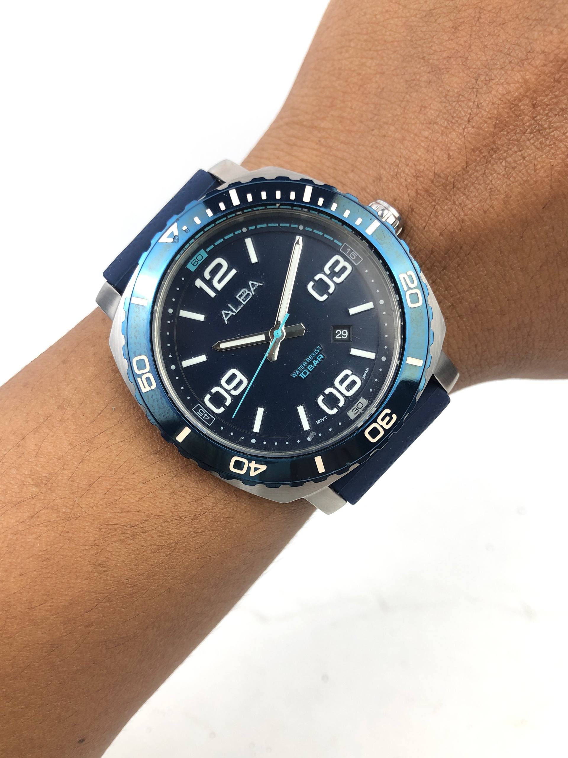 ALBA ACTIVE AG8H99X1 MAN BLUE ROTATE BEZEL