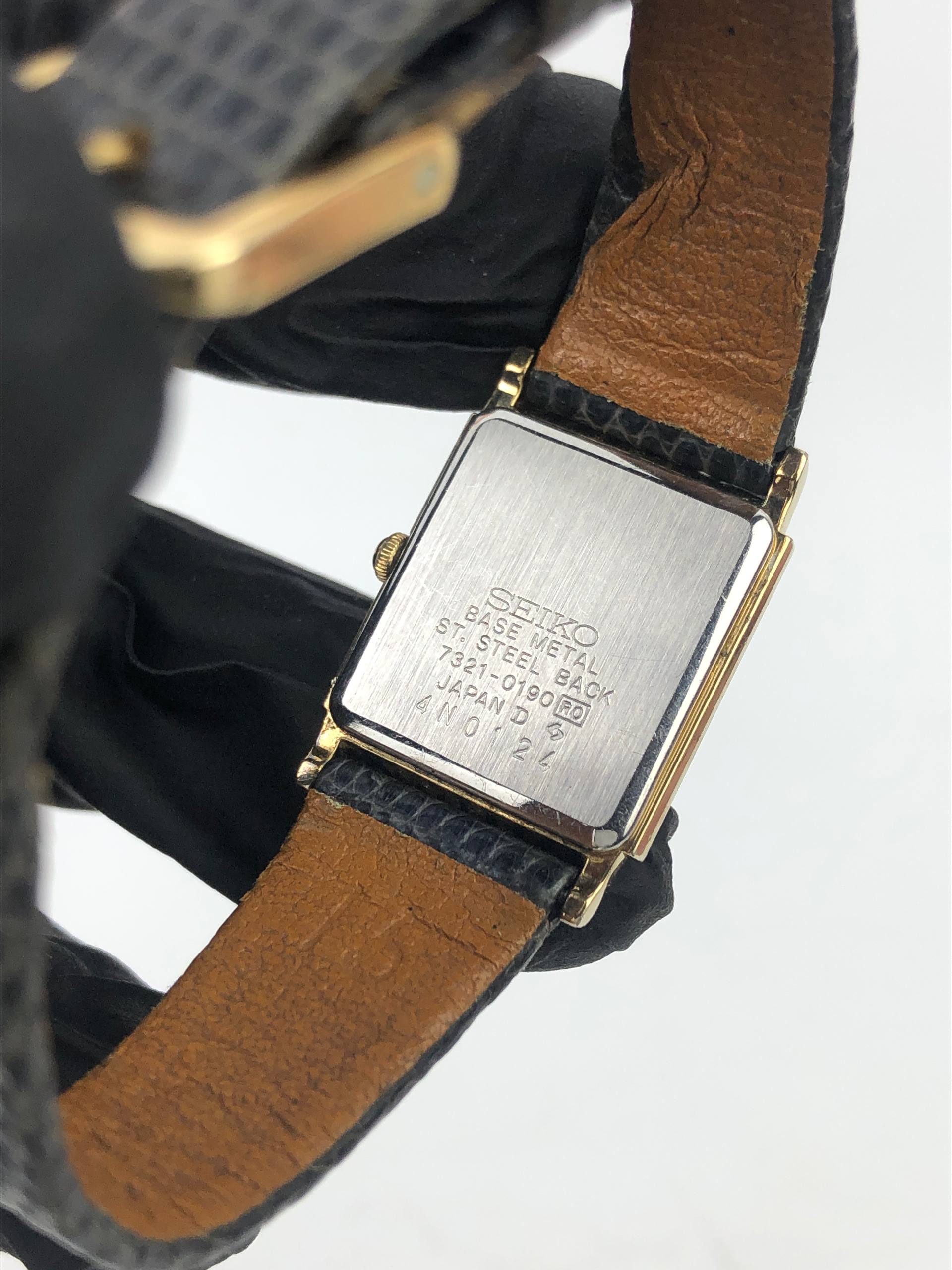 SEIKO 7321-0190 TANK QUARTZ ULTRA THIN - Gambar 7