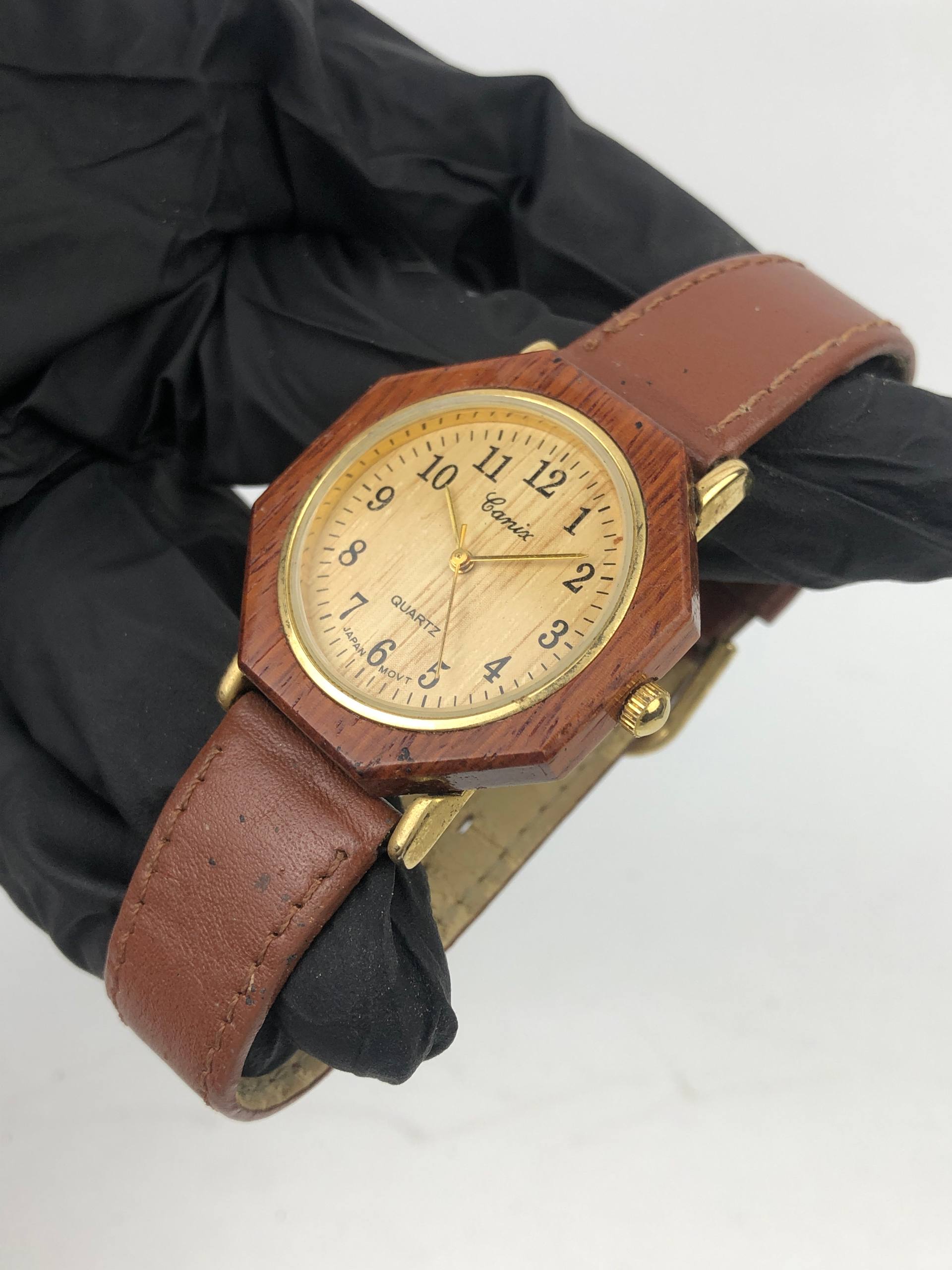 LANIX JAM KAYU QUARTZ UNISEX - Gambar 3