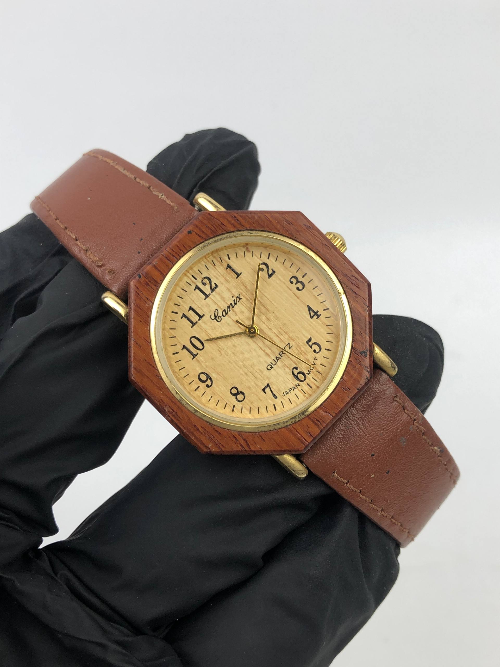 LANIX JAM KAYU QUARTZ UNISEX - Gambar 4