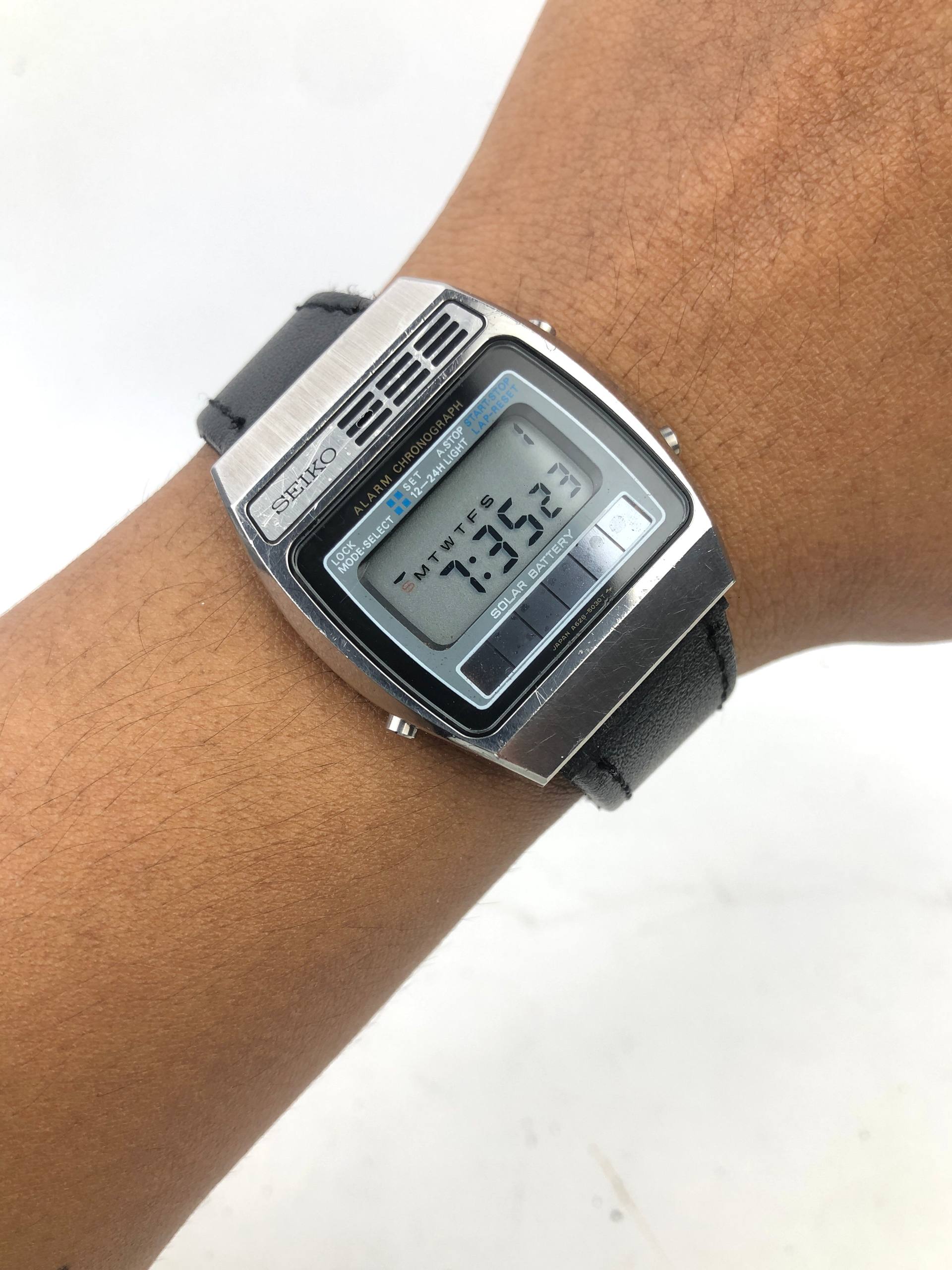 SEIKO A628-5020 DIGITAL SOLAR VINTAGE ORIGINAL