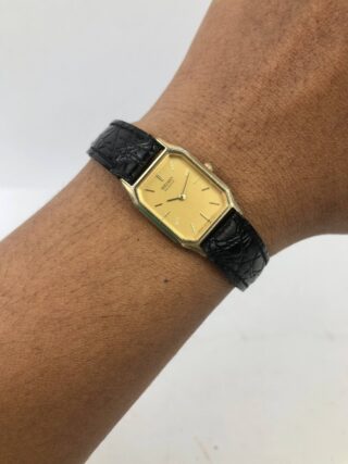 SEIKO TANK 7320-6160 JAPAN QUARTZ GOLD LADY