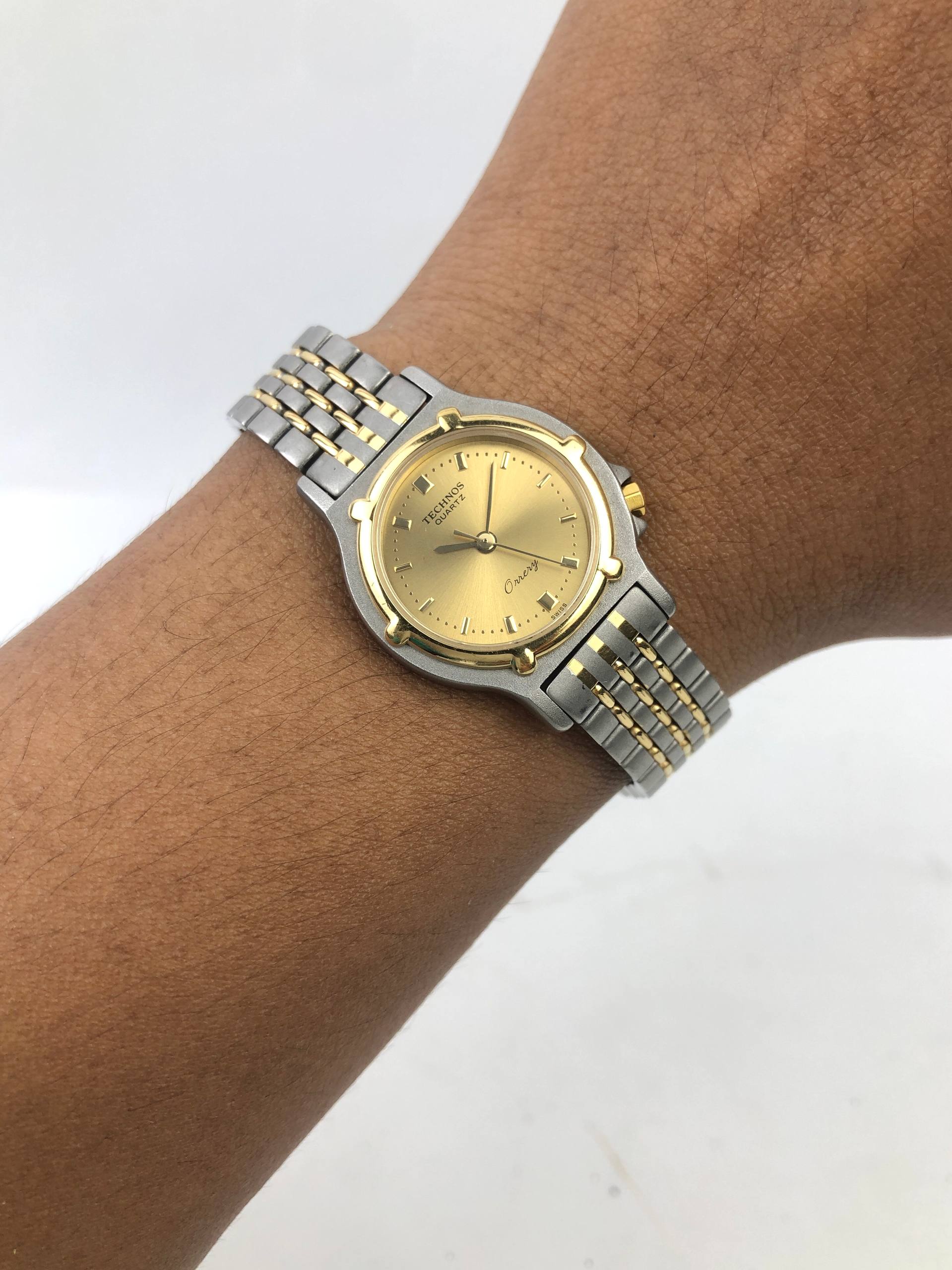 TECHNOS QUERY LADY TWOTONE QUARTZ JAPAN