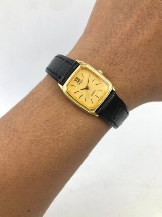 SWISSWATCH AUREOLE QUARTZ TANK LADIES GOLD CASE