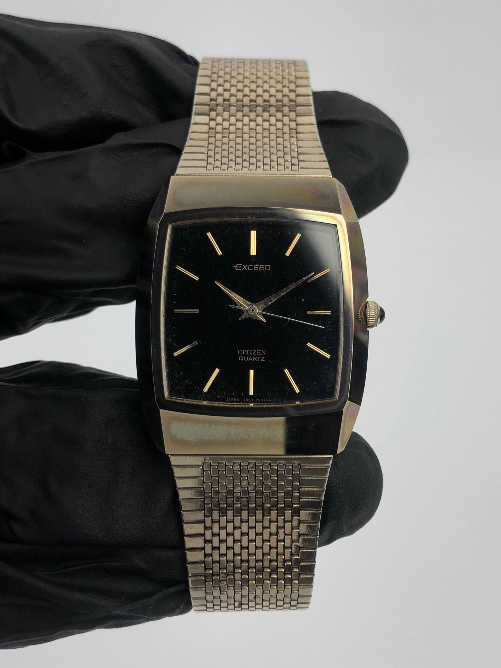 CITIZEN 4-79831 K EXCEED SQUARE UHAG CASE ALL ORIGINAL - Gambar 2