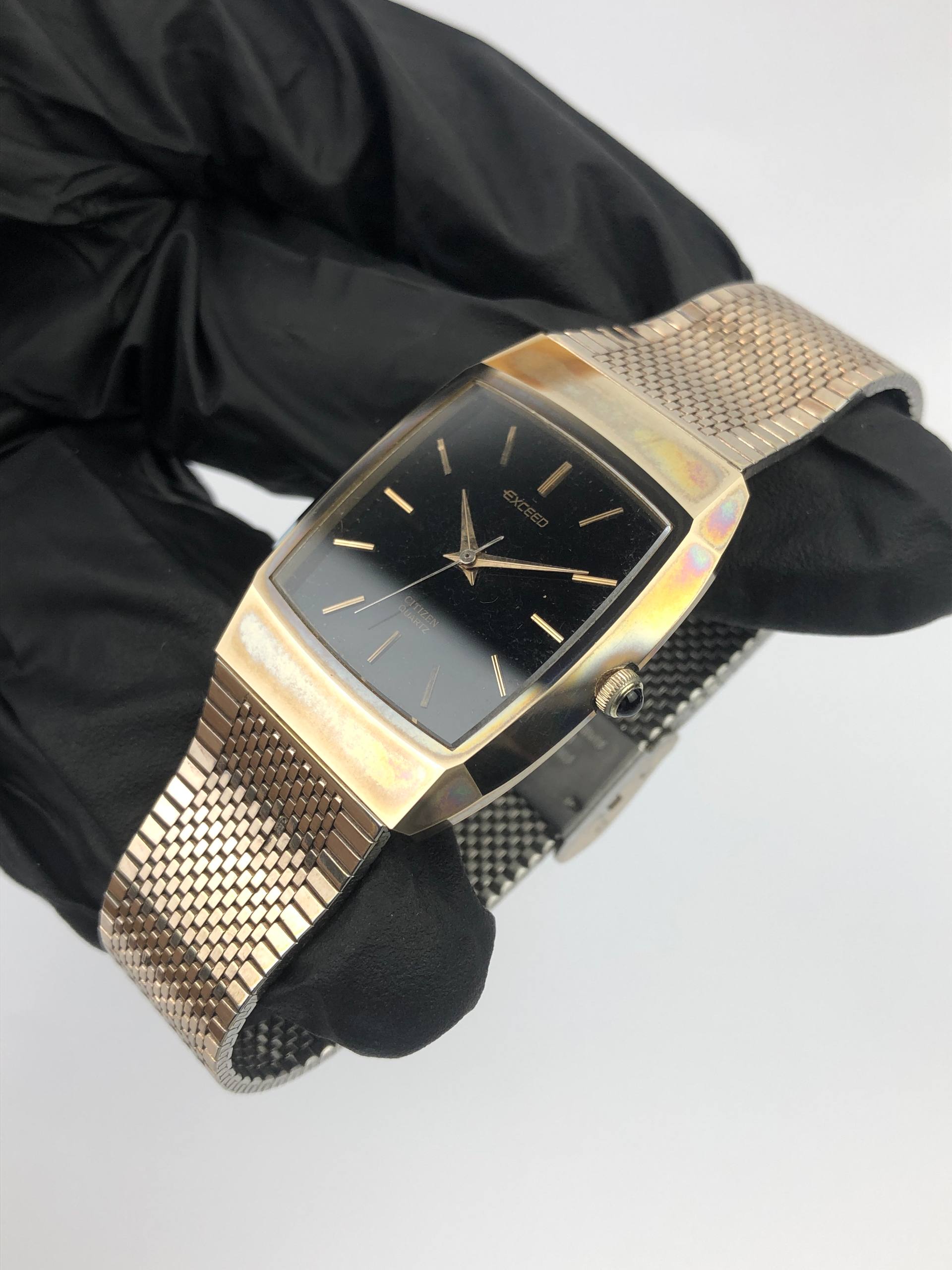 CITIZEN 4-79831 K EXCEED SQUARE UHAG CASE ALL ORIGINAL - Gambar 3