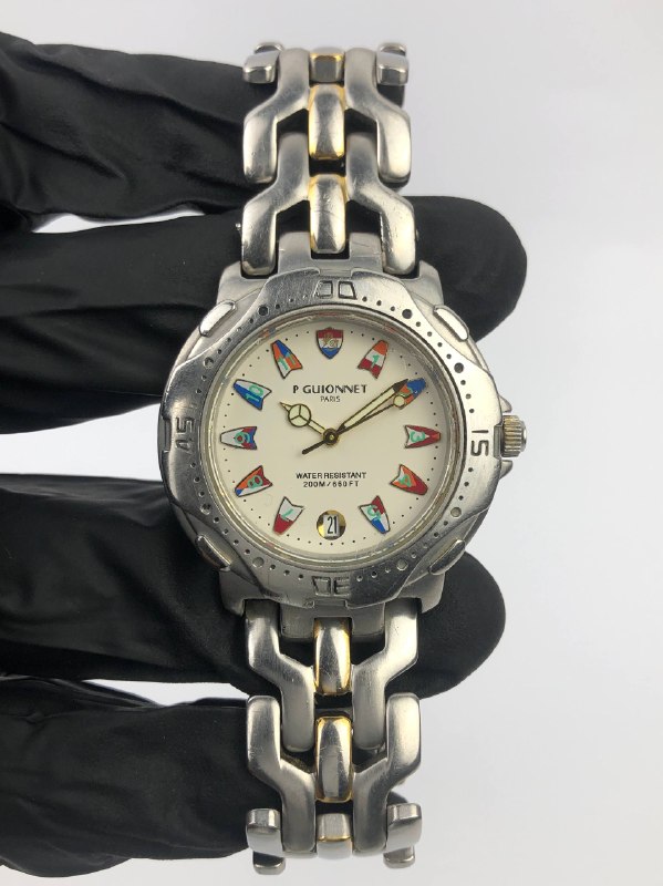 P GUIONNET FLAG FG 100W JAPAN QUARTZ ORIGINAL - Gambar 2