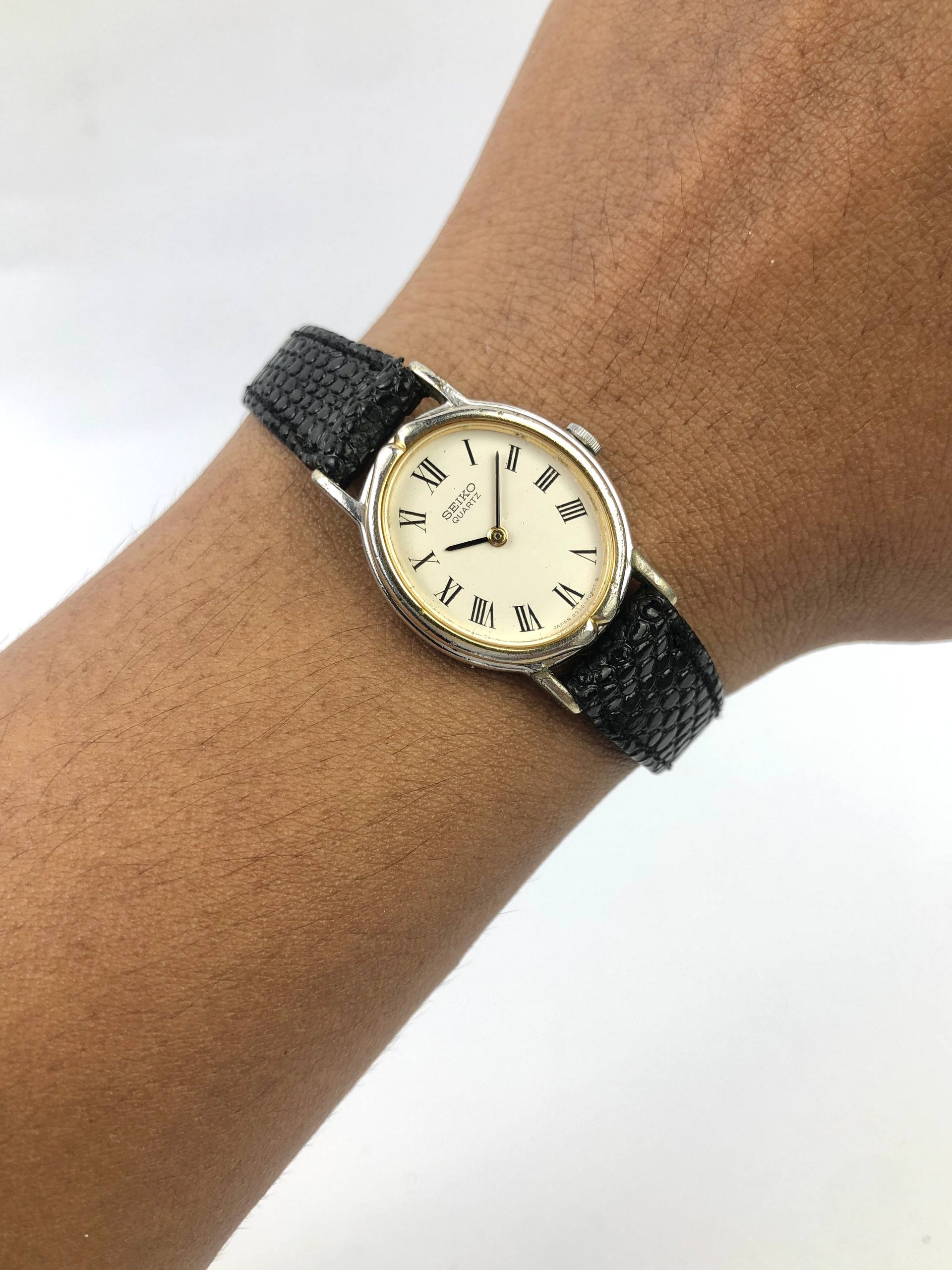 SEIKO 2320-6530 PALADIUM ROMAN VANCY BEZEL