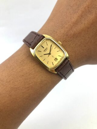 SEIKO 2622-5010 QUARTZ GOLD DATE KLASIK ORIGINAL