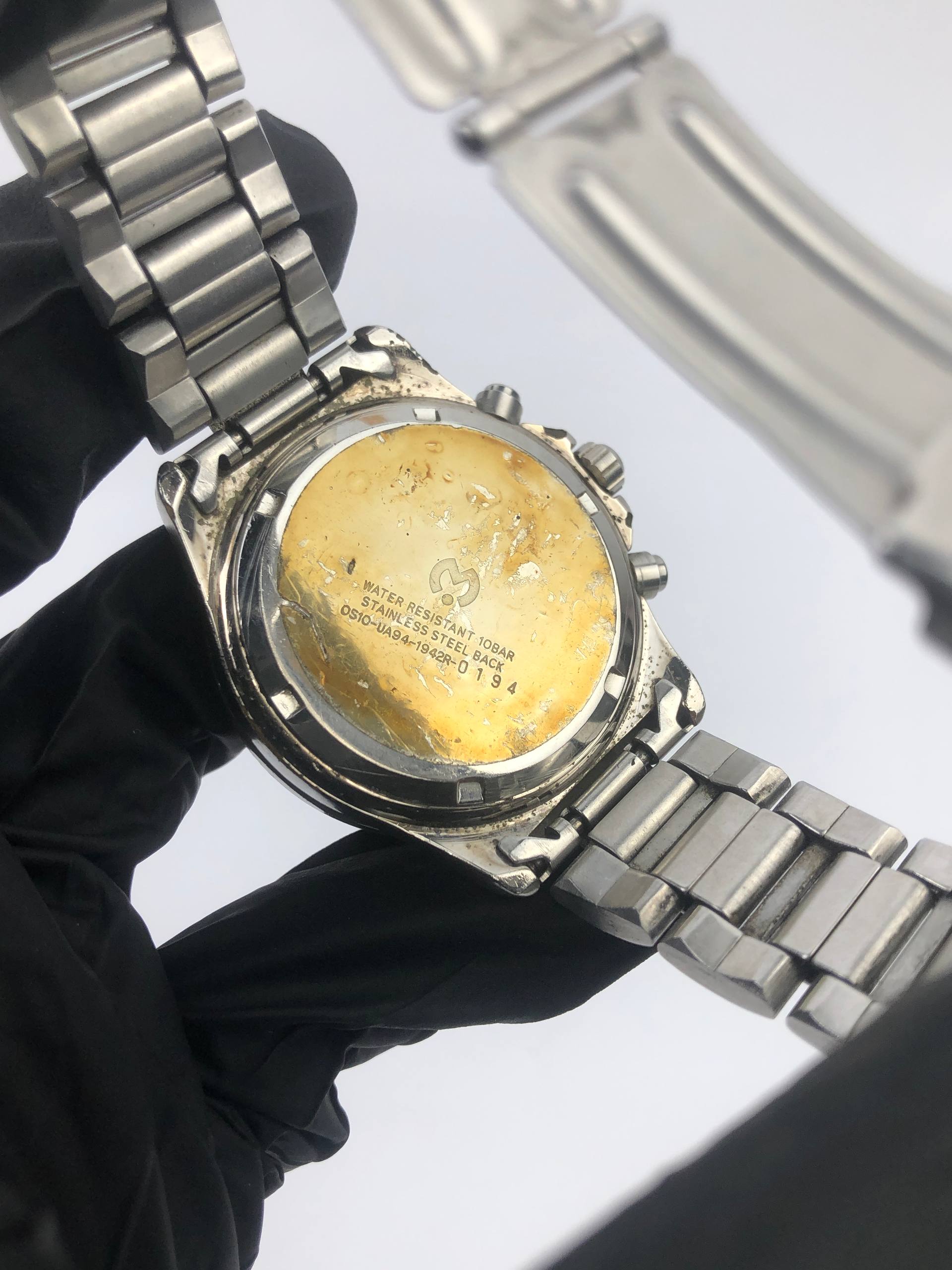 MILA SCHOON 0S10-1942R CHRONOGRAPH QUARTZ EPSON MOVEMENT ALL ORIGINAL - Gambar 7