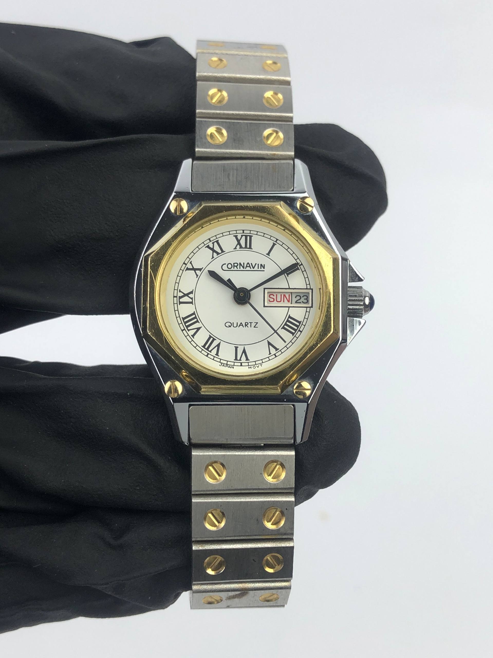 CORNAVIAN QUARTZ TWOTONE ROMAN DIAL - Gambar 2