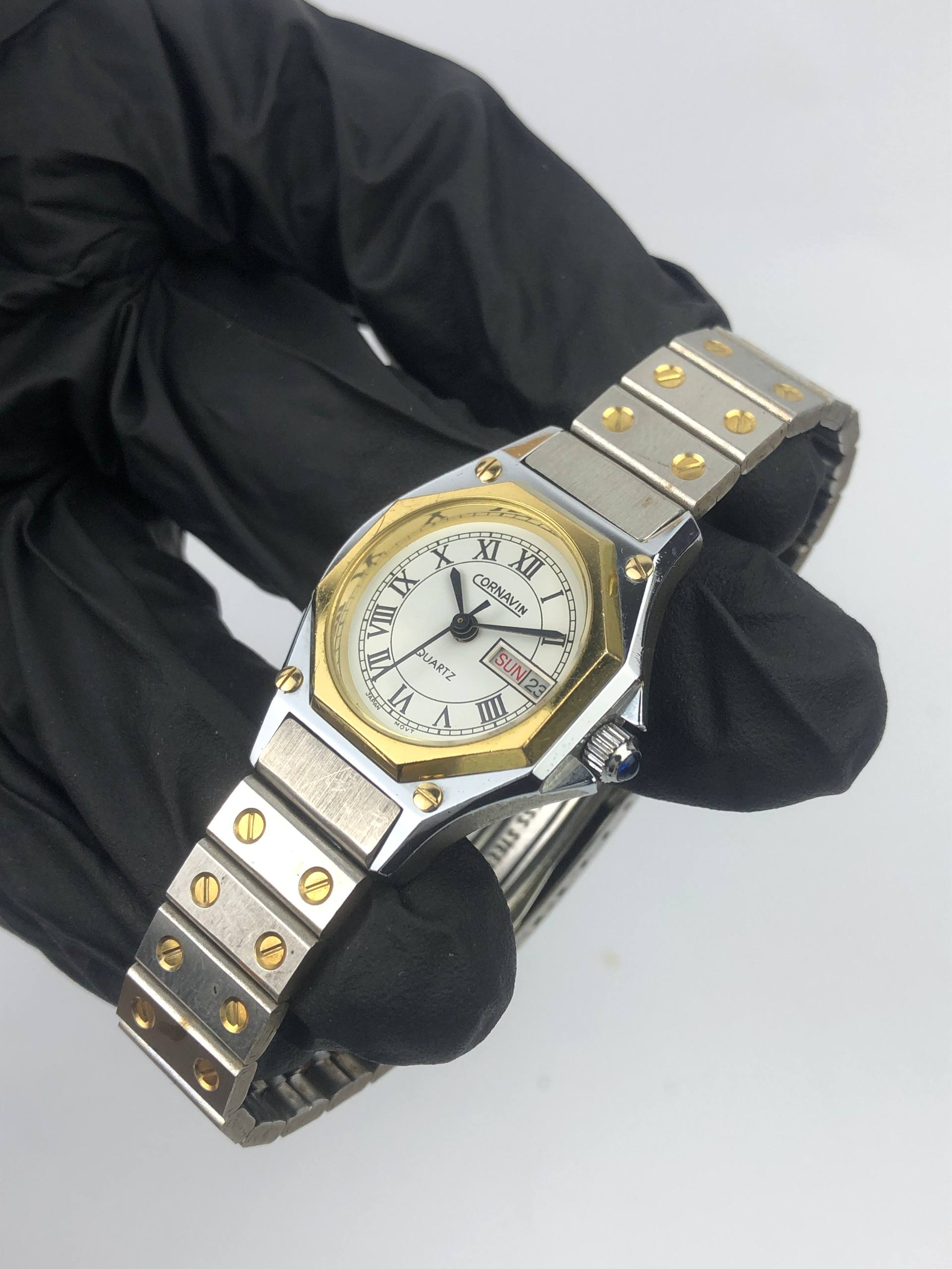 CORNAVIAN QUARTZ TWOTONE ROMAN DIAL - Gambar 3