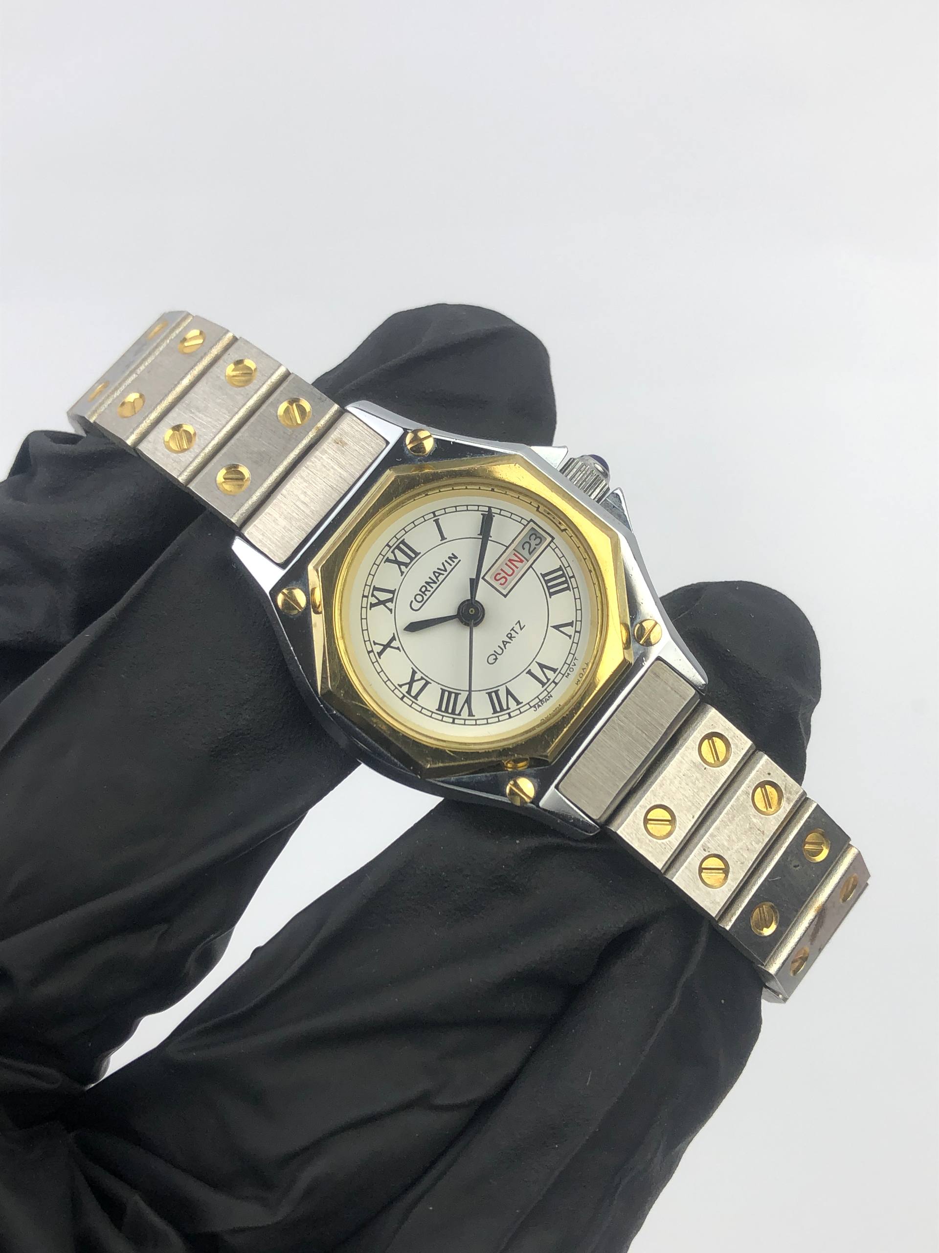 CORNAVIAN QUARTZ TWOTONE ROMAN DIAL - Gambar 4