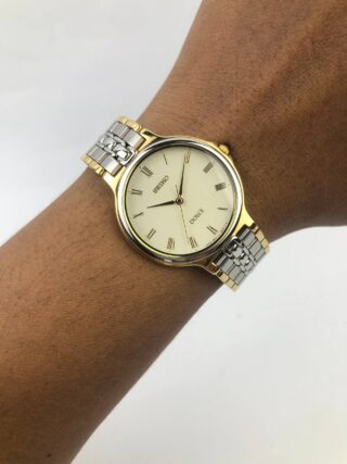 SEIKO DOLCE 5E31-6E60 ROMAN DIAL TWOTONE CASE