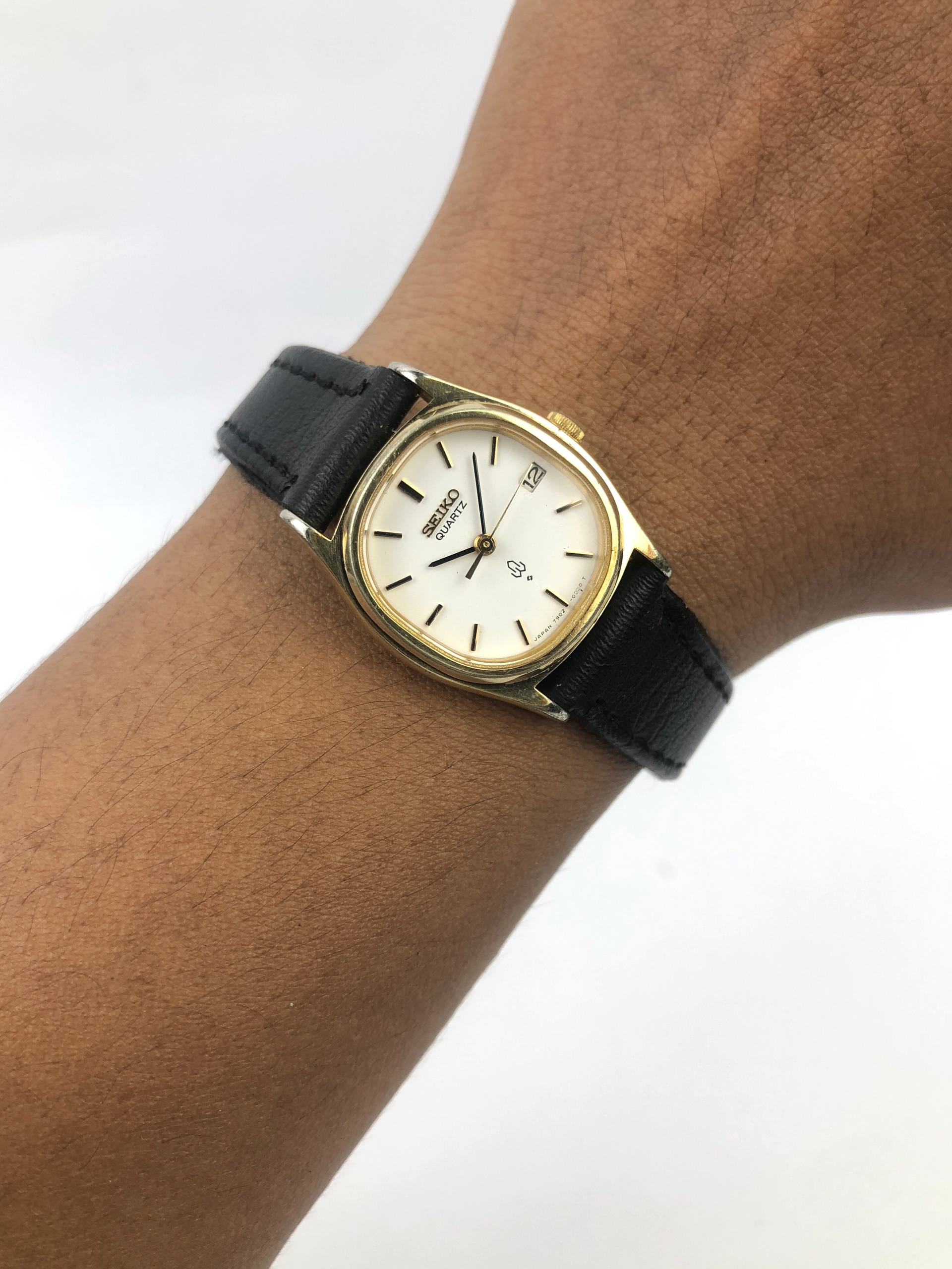 SEIKO 7902-5010 QUARTZ DATE LADIES ORIGINAL