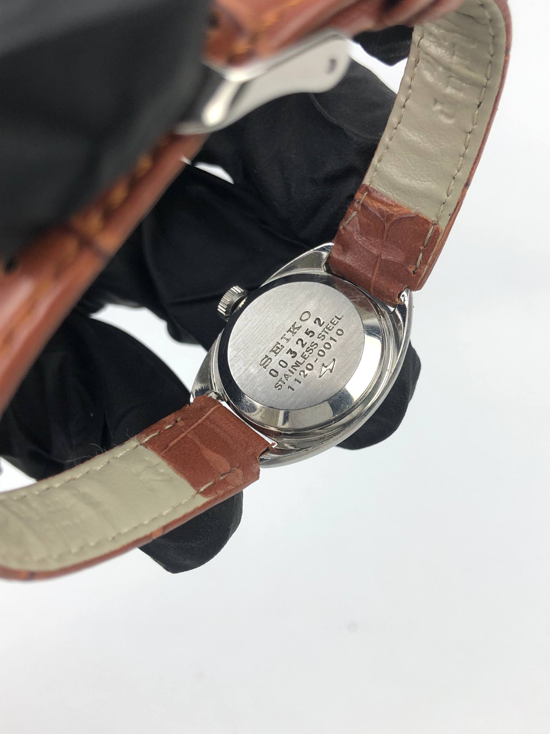 SEIKO HI-BEAT CAL 1120 MANUAL WIND VINTAGE LADIES SILVER DIAL JAPAN - Gambar 7