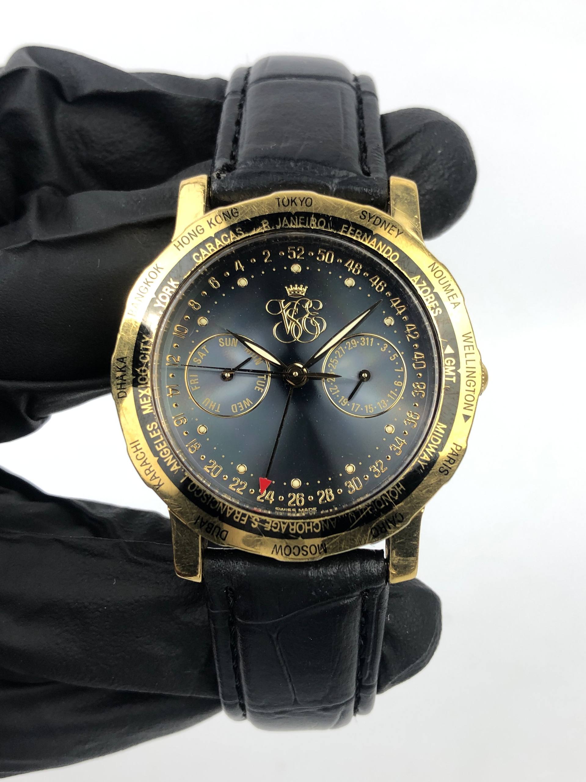 ESQ MOVADO WORLD TIME SWISS QUARTZ - Gambar 2