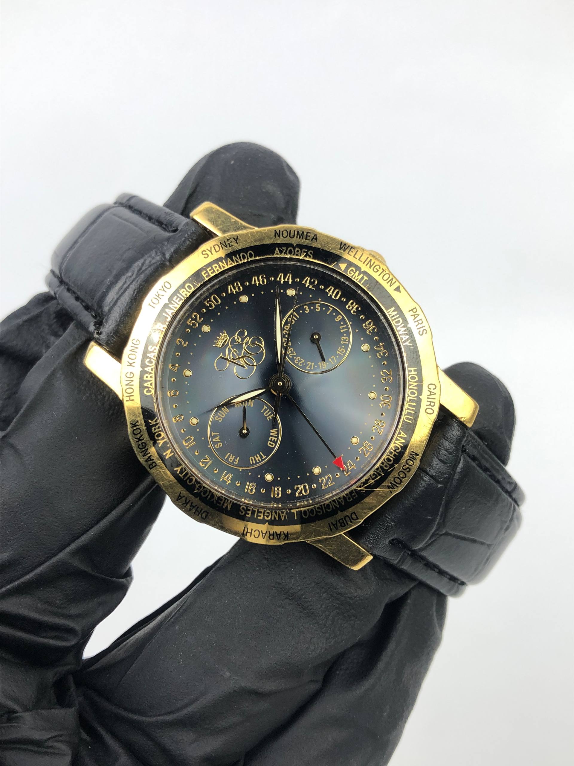 ESQ MOVADO WORLD TIME SWISS QUARTZ - Gambar 4
