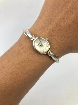 MARIE CLAIRE LADIES CHAMPAGNE DIAL BANGLE BRACELET WATCH