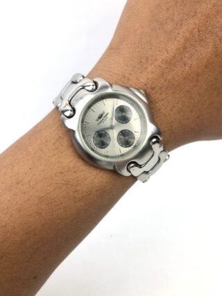 CHARLES VÖGELE MULTIFUNCTION SILVER DIAL DAY DATE 24 HOUR WATCH