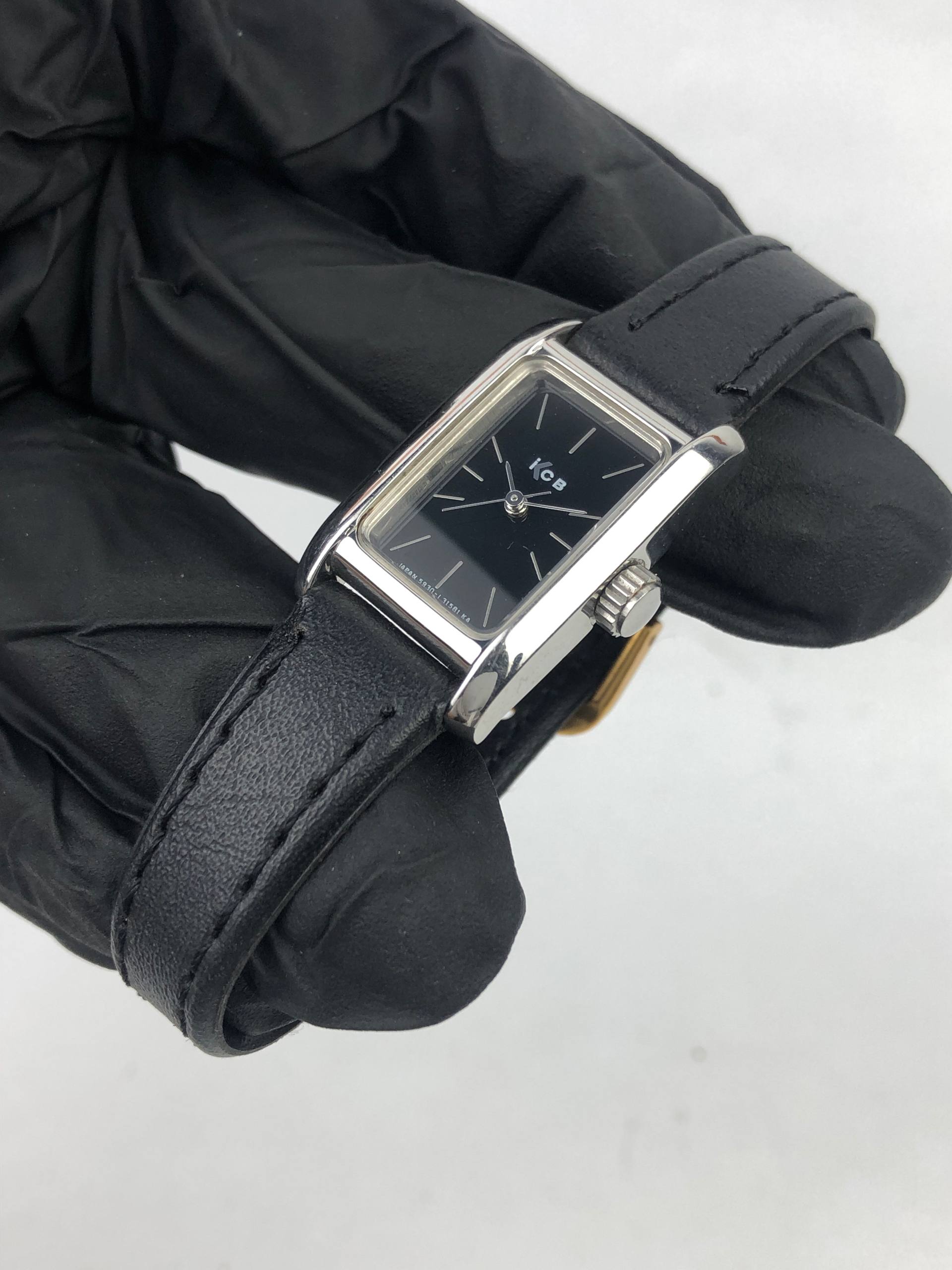 ICB 5930-L15529Y BLACK DIAL RECTANGULAR QUARTZ JAPAN LADIES WATCH - Gambar 3