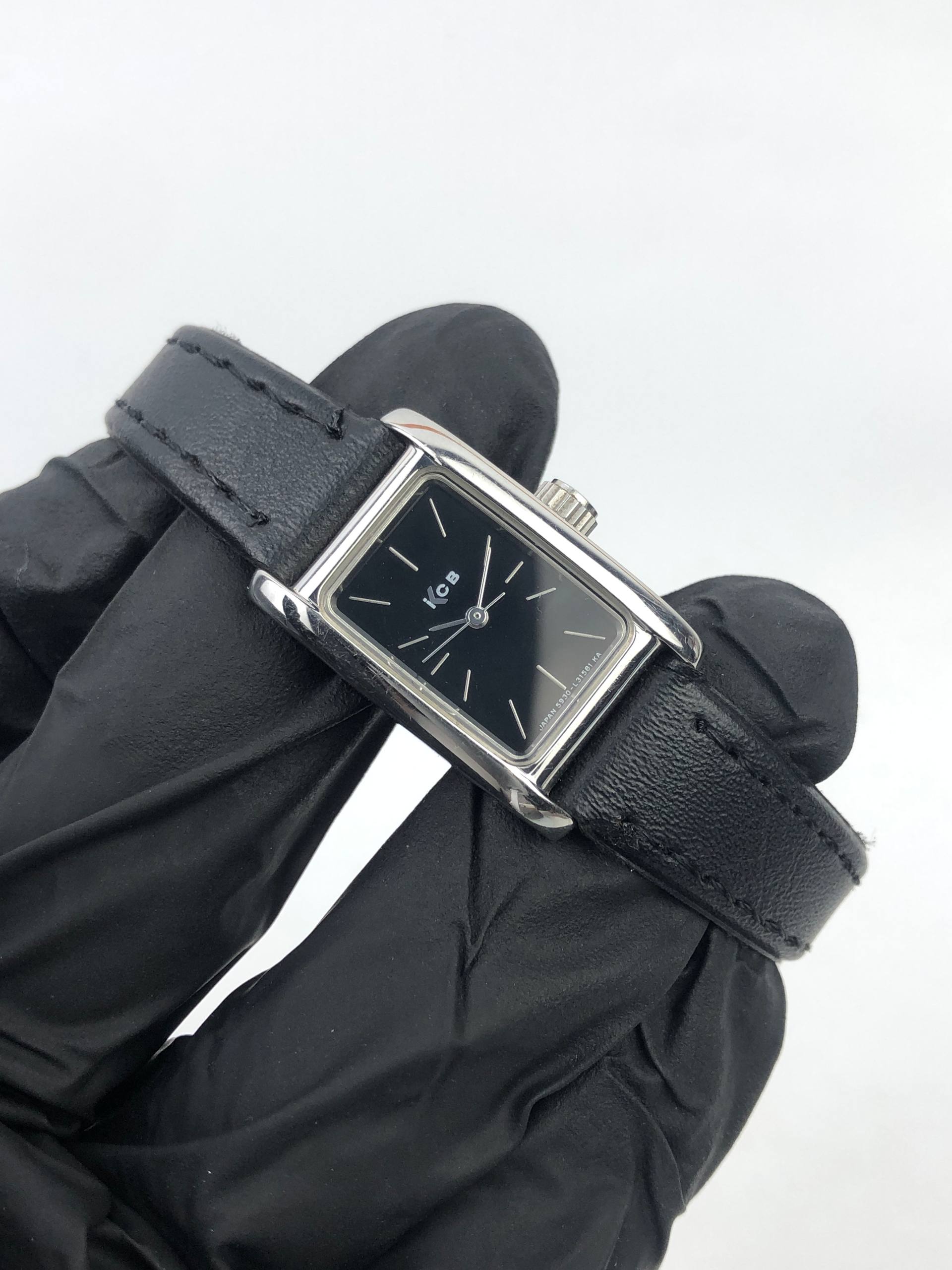 ICB 5930-L15529Y BLACK DIAL RECTANGULAR QUARTZ JAPAN LADIES WATCH - Gambar 4