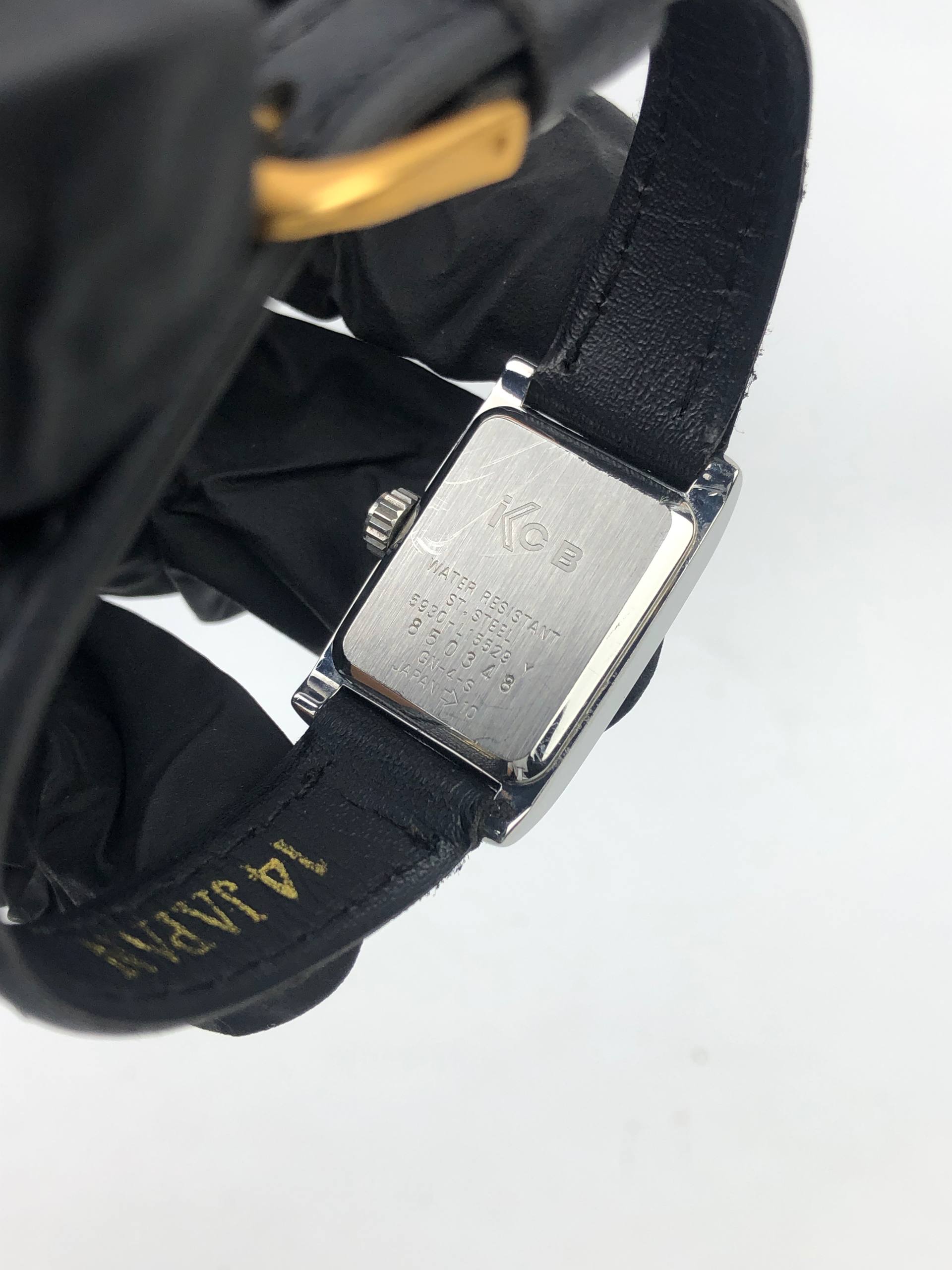 ICB 5930-L15529Y BLACK DIAL RECTANGULAR QUARTZ JAPAN LADIES WATCH - Gambar 7