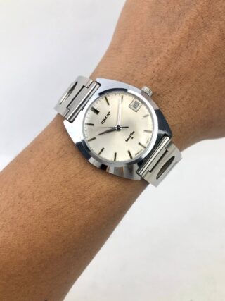 TOMONY SCHOOL TIME 5000-600 VINTAGE DAY DATE DRESS WATCH ORIGINAL JAPAN