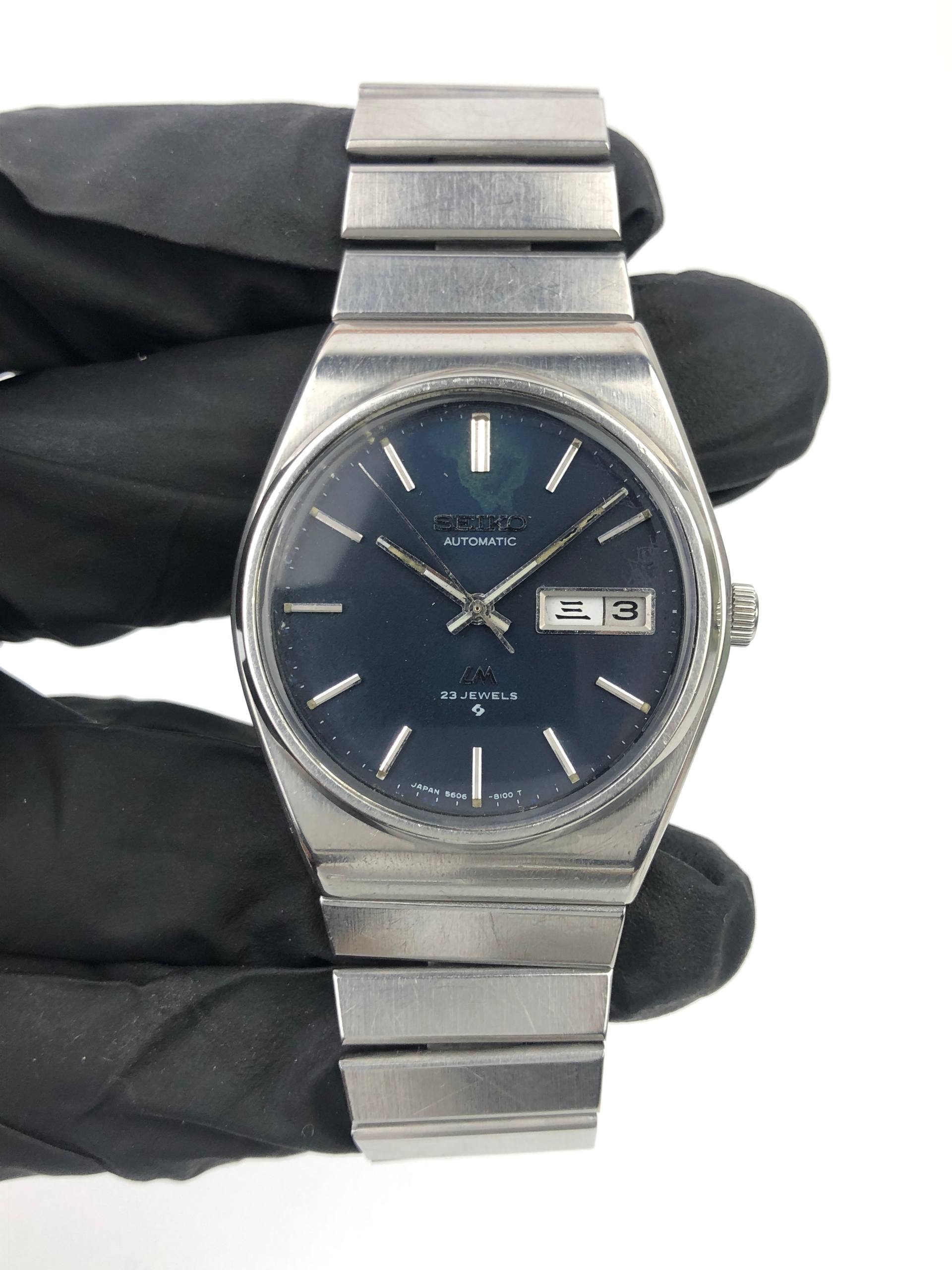 SEIKO LORD MATIC LM 5606-8070 AUTOMATIC EMERALD BLUE ORIGINAL JAPAN - Gambar 2
