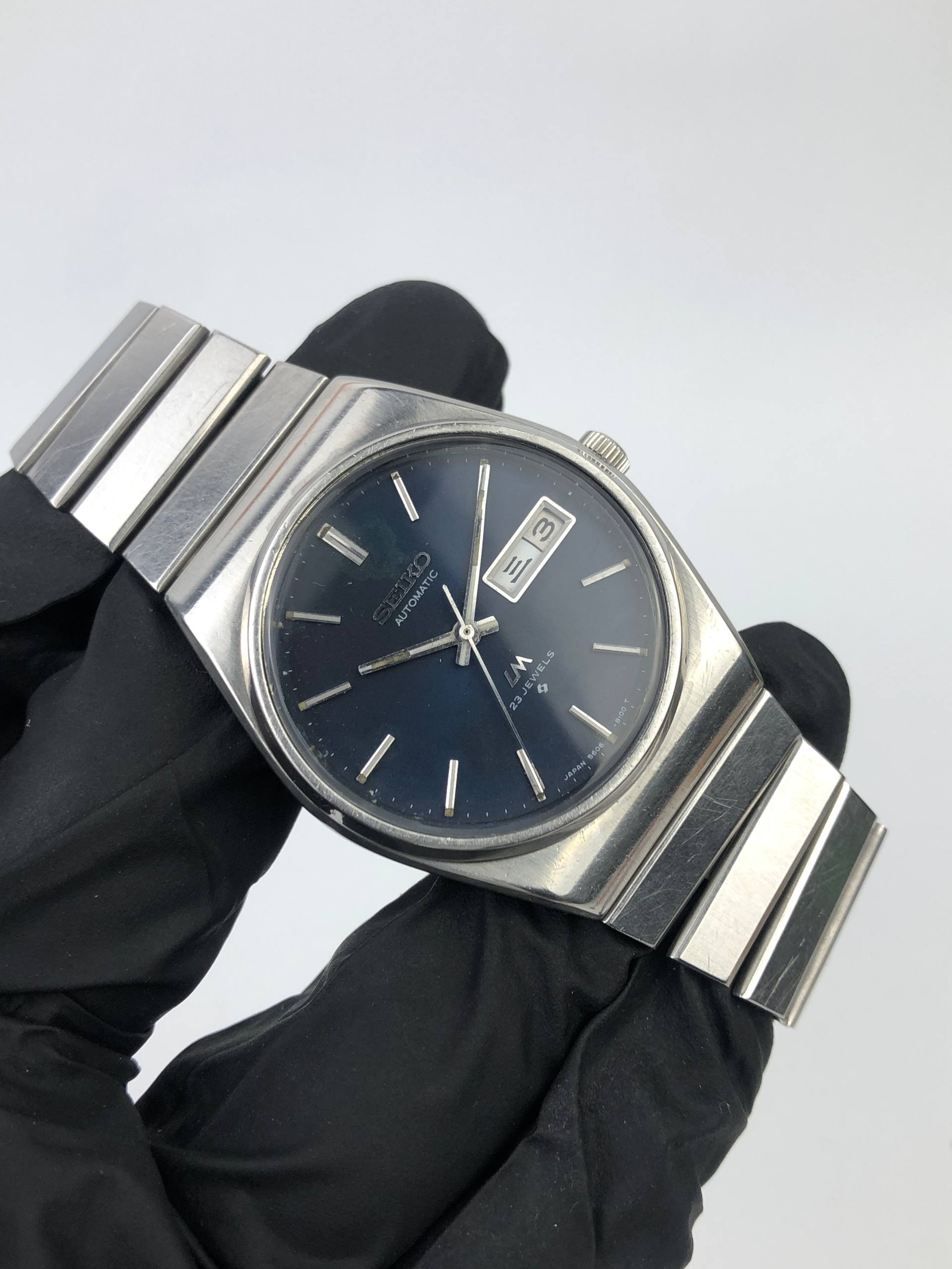 SEIKO LORD MATIC LM 5606-8070 AUTOMATIC EMERALD BLUE ORIGINAL JAPAN - Gambar 4