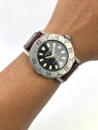 SWISS ARMY DHC BLACK DIAL SWISS QUARTZ 100M VINTAGE WATCH