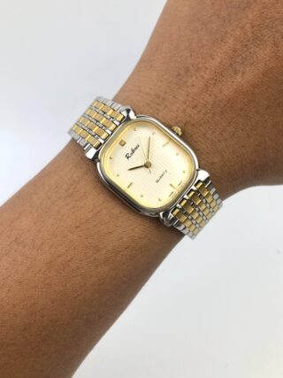 ROLENCE TWO TONE CHAMPAGNE DIAL JAPAN QUARTZ DRESS WATCH