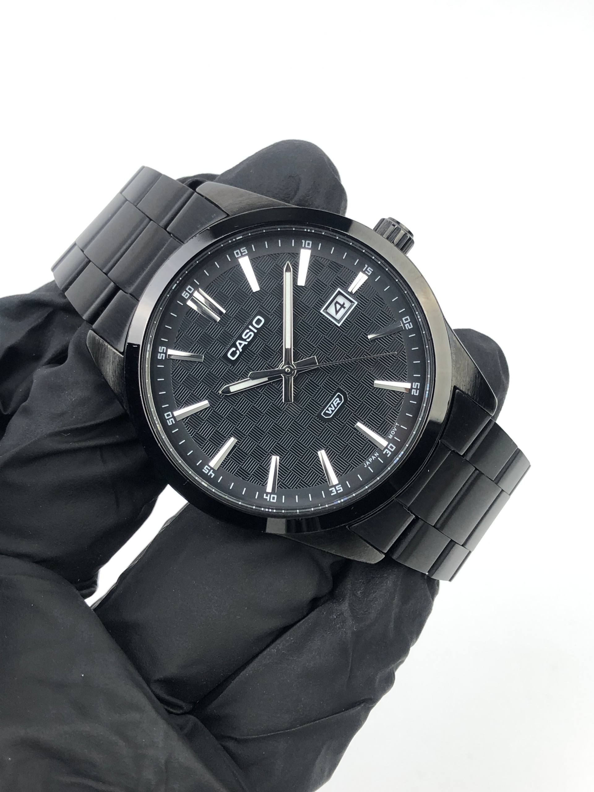 CASIO MTP-VD03B-1A TEXTURED CROSSHATCH DIAL FULLSET - Gambar 4