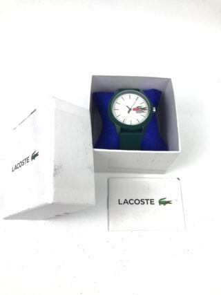 LACOSTE 2010918 GREEN SILICONE ALLIGATOR DIAL FULLSET ORIGINAL