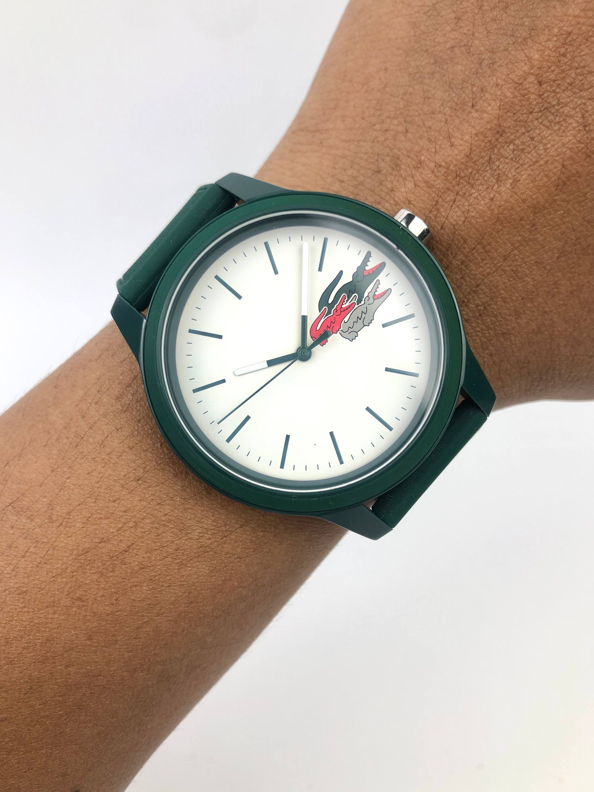 LACOSTE 2010918 GREEN SILICONE ALLIGATOR DIAL FULLSET ORIGINAL - Gambar 2