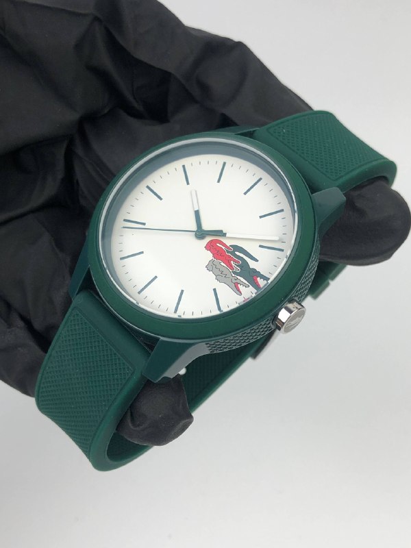 LACOSTE 2010918 GREEN SILICONE ALLIGATOR DIAL FULLSET ORIGINAL - Gambar 3