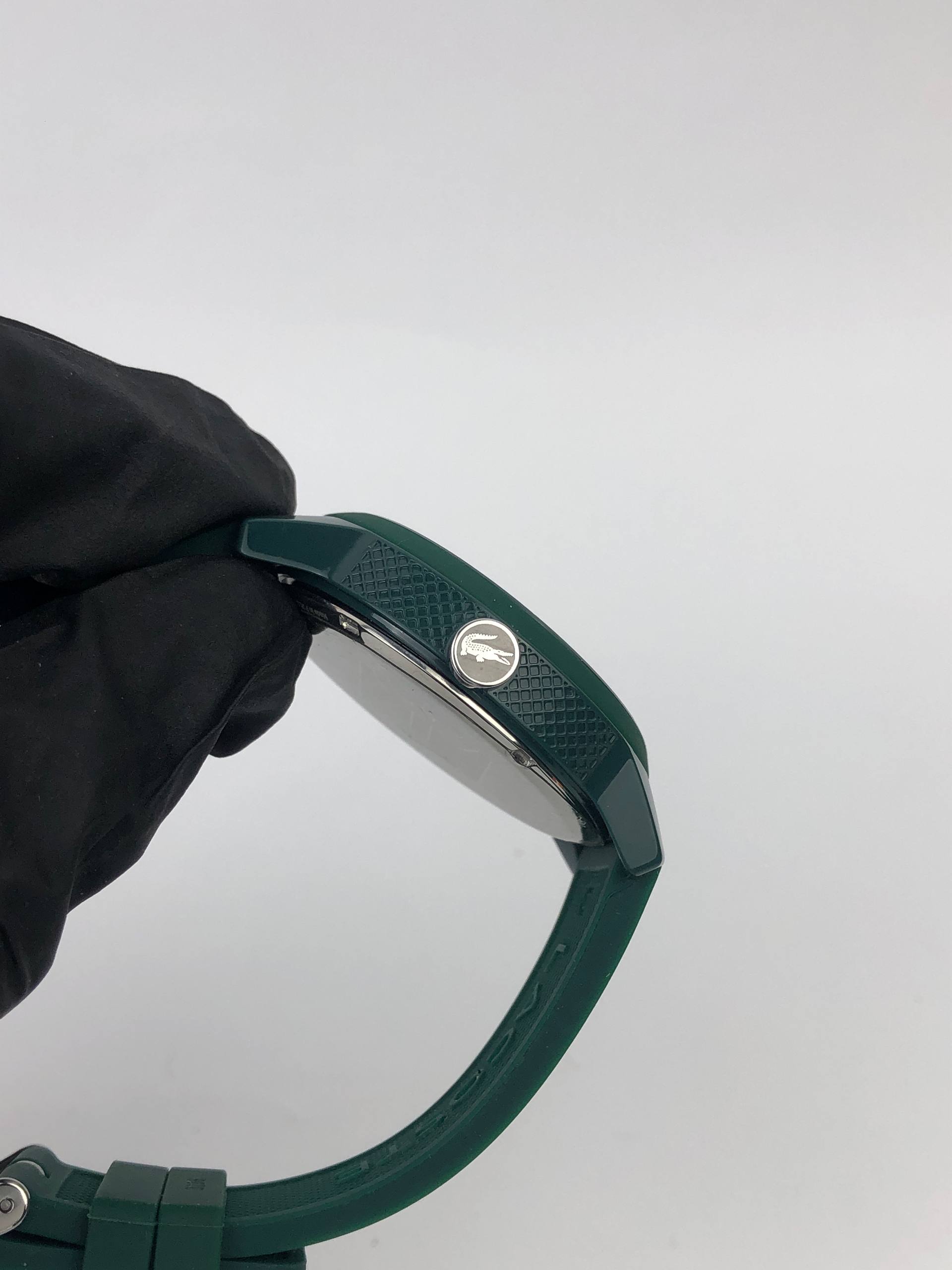 LACOSTE 2010918 GREEN SILICONE ALLIGATOR DIAL FULLSET ORIGINAL - Gambar 6