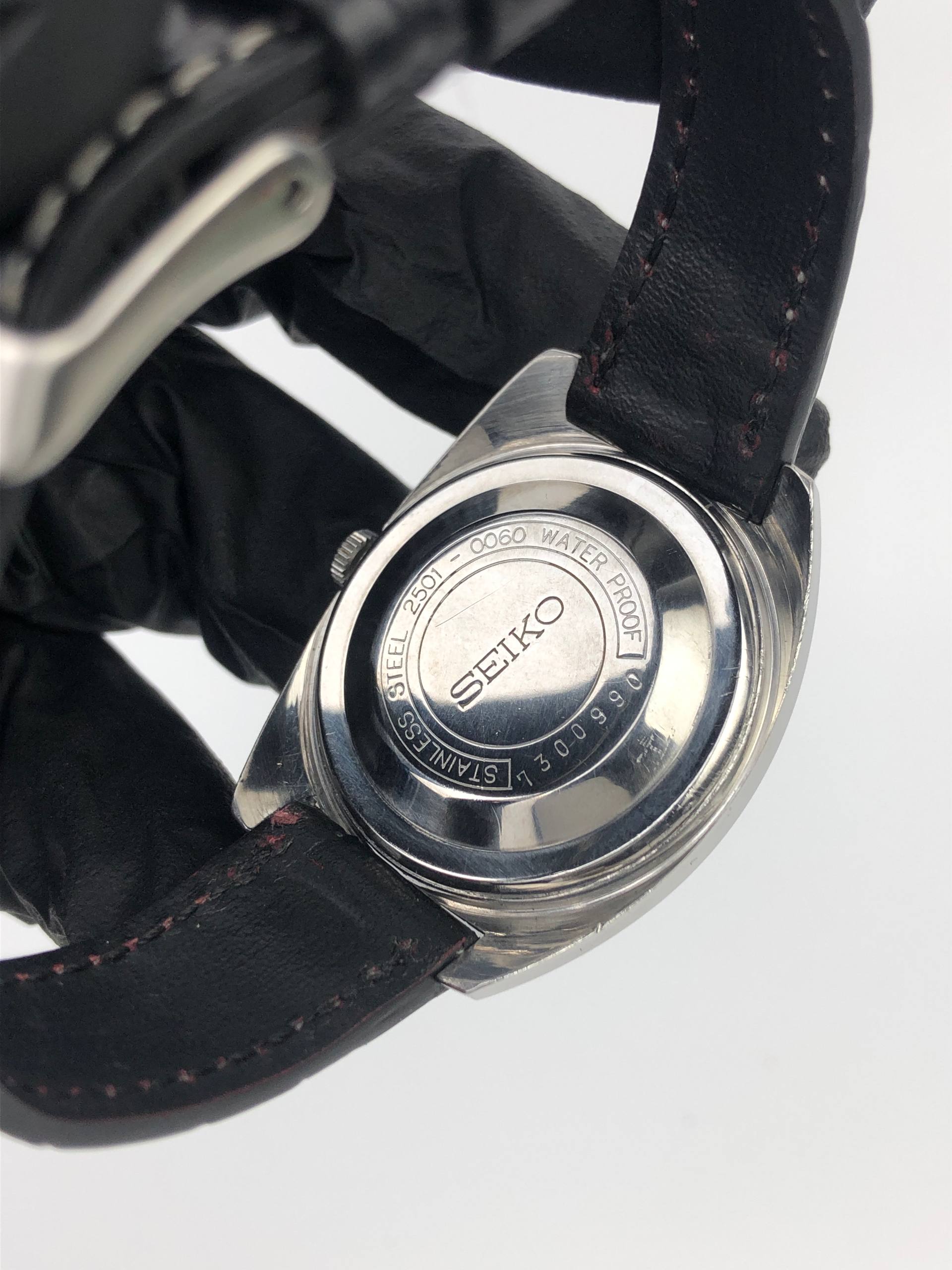 SEIKO AUTOMATIC 2501-0060 SILVER SUNRAY DIAL TURTLE CASE VINTAGE JAPAN - Gambar 7