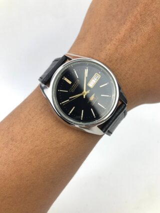 CITIZEN AUTOMATIC 21 JEWELS DAY DATE BLACK DIAL 8200-017415 JAPAN
