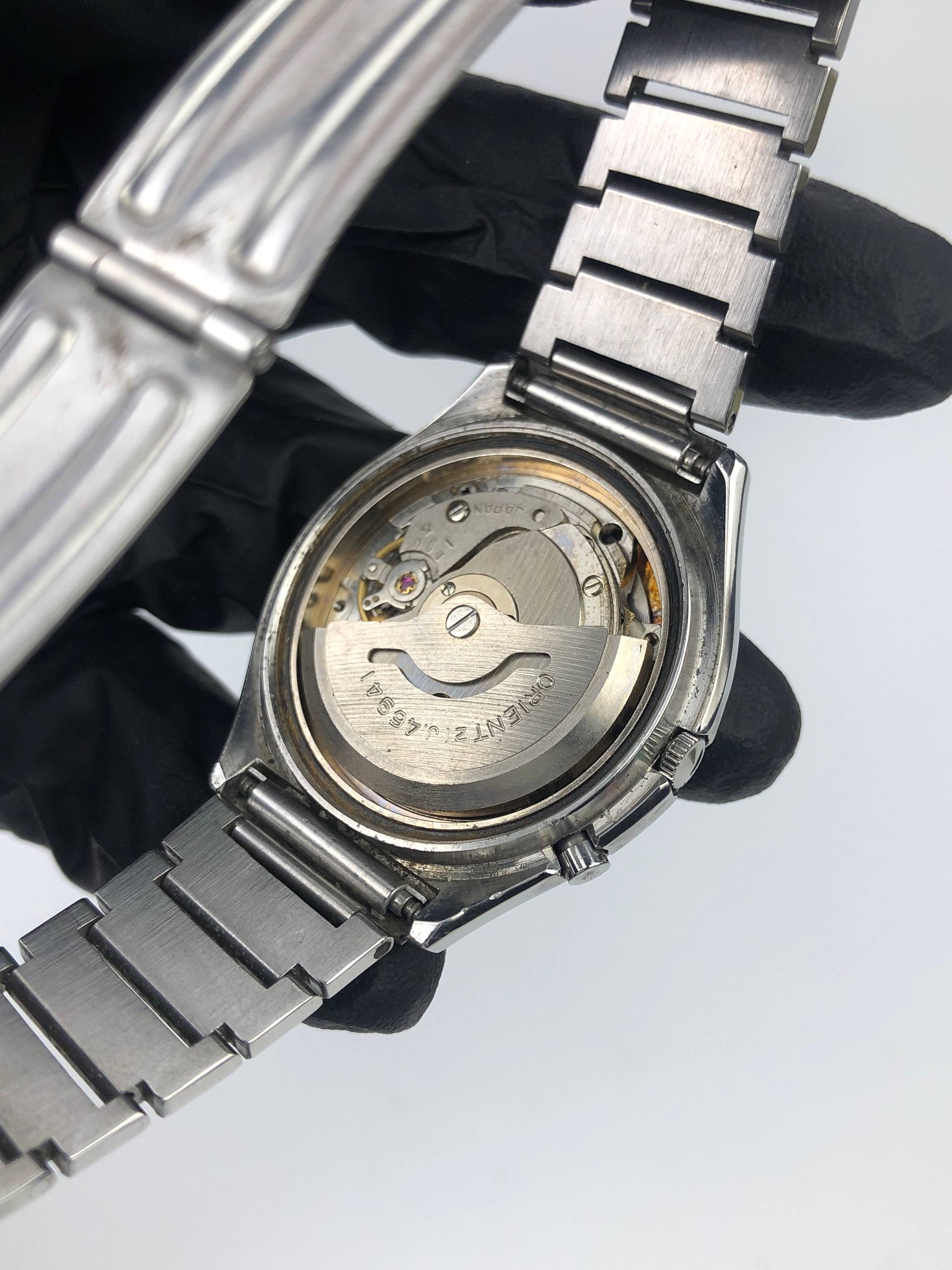 ORIENT AUTOMATIC 21 JEWELS HA69134-6A ORIGINAL SILVER DIAL VINTAGE JAPAN MEN’S WATCH - Gambar 9