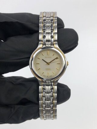 CITIZEN EXCEED A980-H32569 QUARTZ ORIGINAL TWO TONE LADIES DRESS WATCH