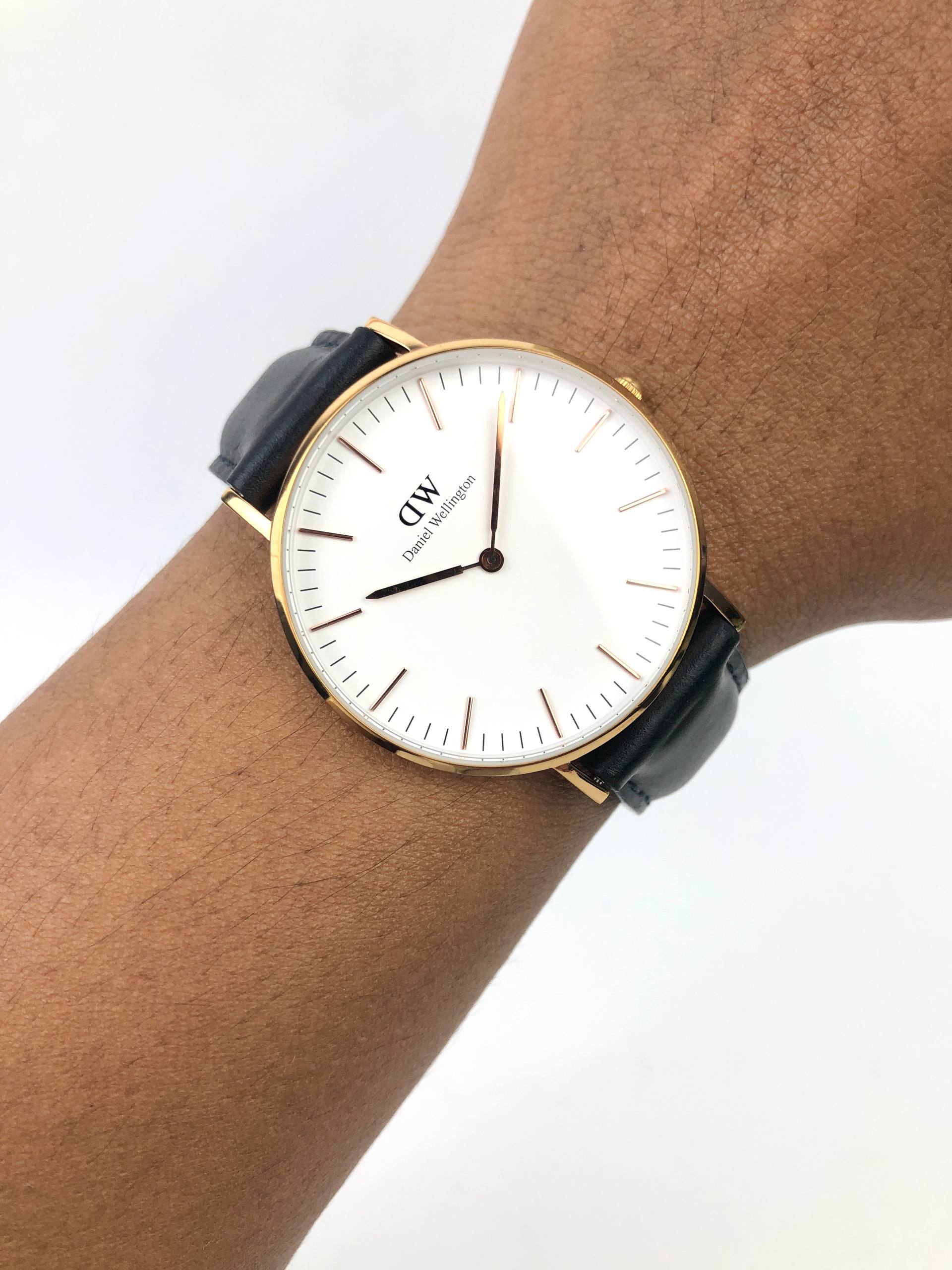 DANIEL WELLINGTON CLASSIC BRISTOL 40MM ROSE GOLD WHITE DIAL ORIGINAL