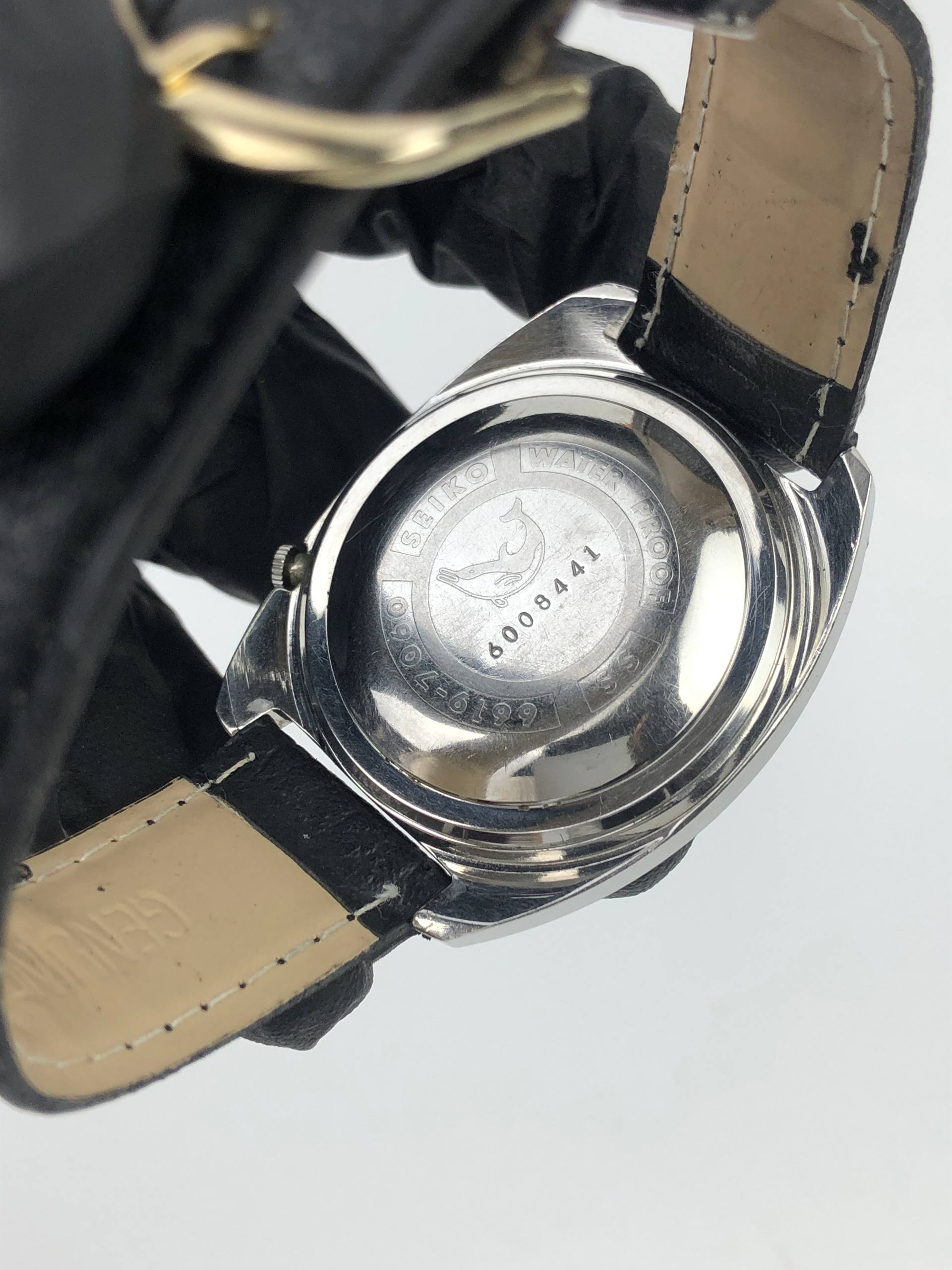 SEIKO 5 SPORTSMATIC 6619-7000 AUTOMATIC 21 JEWELS CHAMPAGNE DIAL DOLPHIN MEDALLION JAPAN ORIGINAL - Gambar 7