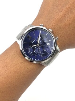 SEIKO WIRED CHRONOGRAPH VD53-KX70 BLUE SUNBURST DIAL QUARTZ STAINLESS STEEL ORIGIN