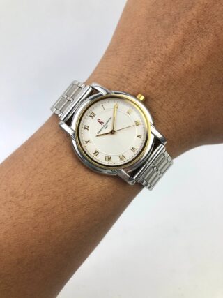 ROBERTA DI CAMERINO ITALY 700-7404 TWO TONE ROMAN DIAL QUARTZ VINTAGE ORIGINAL
