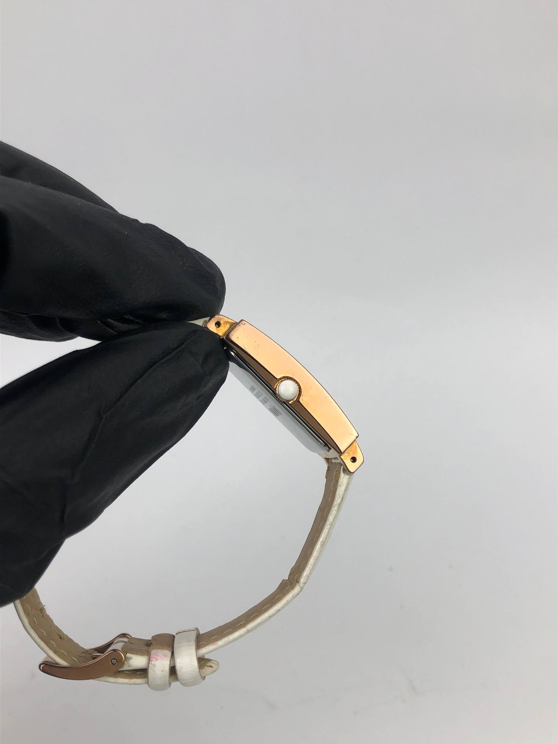 ALPHA CUBIC NOEVIR TANK QUARTZ SMALL SECOND ROSE GOLD DRESS WATCH JAPAN - Gambar 5