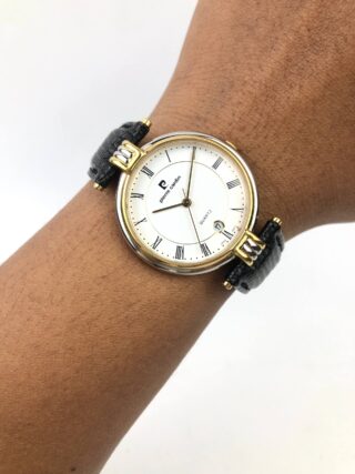 PIERRE CARDIN QUARTZ ROMAN DIAL DATE TWO TONE DRESS WATCH JAPAN MOVEMENT